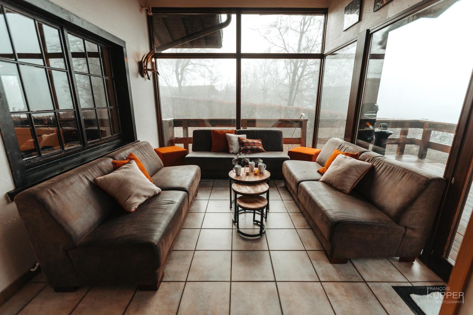 Le Grand Cerf 25 Pers, Malmedy- Chalet Rustique, Jardin Eksteriør bilde